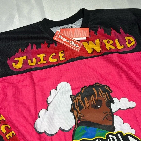 Nostalgia Pink and Black Juice WRLD Long Sleeve Tee - Picture 6 of 10